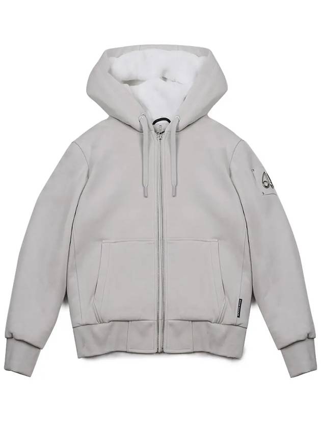 Classic Bunny 2 Zip Up Hoodie White Lining Willow Grey - MOOSE KNUCKLES - BALAAN 7