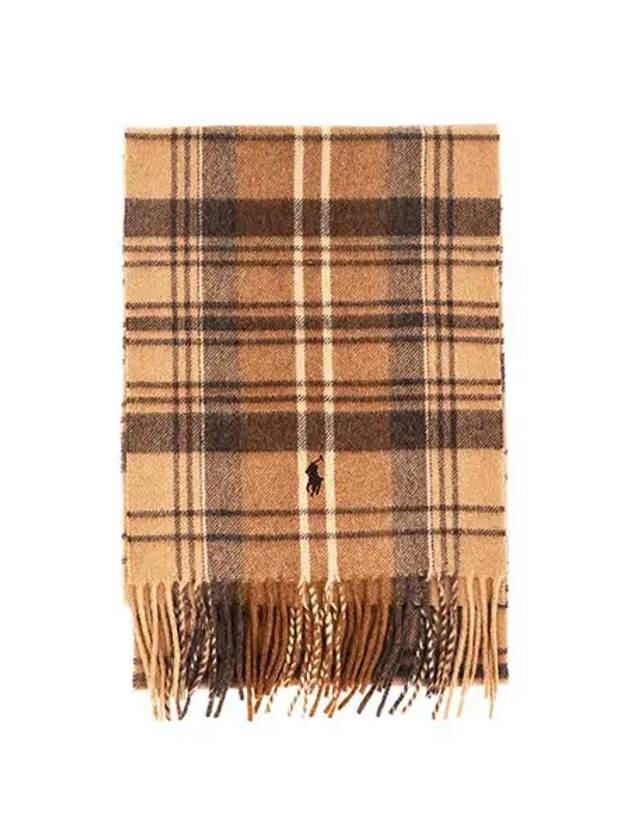 PC0946 208 Pony Plaid Bedford Muffler Scarf - POLO RALPH LAUREN - BALAAN 3