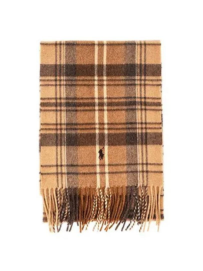 PC0946 208 Pony Plaid Bedford Muffler Scarf - POLO RALPH LAUREN - BALAAN 2