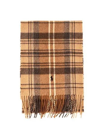 PC0946 208 Pony Plaid Bedford Muffler Scarf - POLO RALPH LAUREN - BALAAN 1