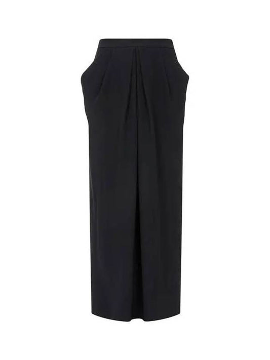 Women s Back Slit Pleated Skirt Black 270111 - EMPORIO ARMANI - BALAAN 1