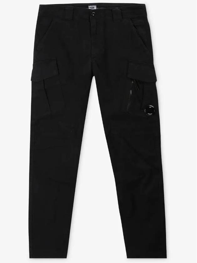 Lens Wappen Straight Pants Black - CP COMPANY - BALAAN 3