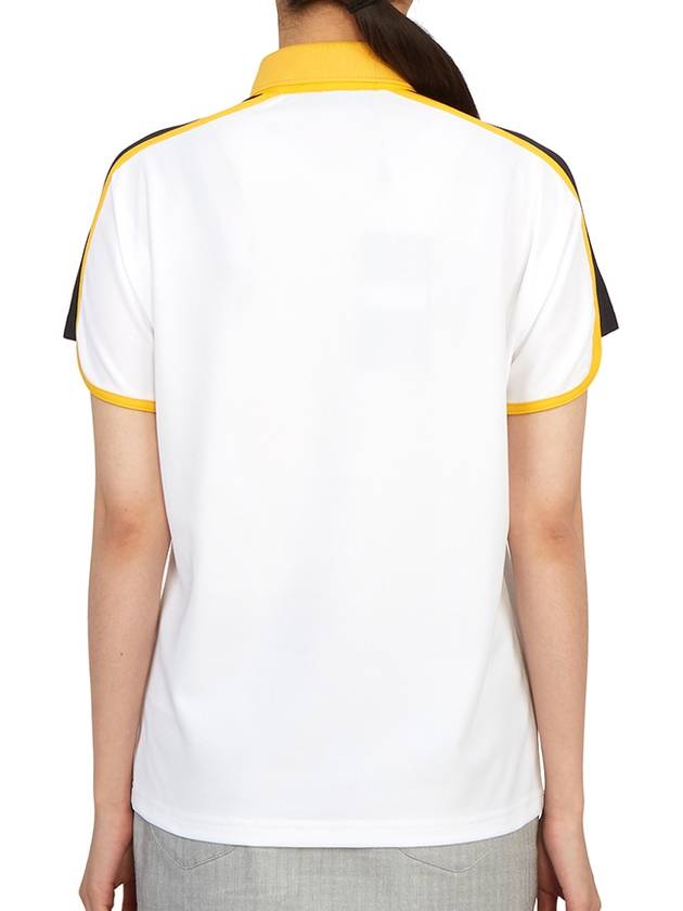 Golf Beatrix Short Sleeve Polo Shirt White - J.LINDEBERG - BALAAN 5