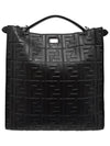 Women s 7VA447 Peekaboo XLITE Nappa FF Emboss Tote Bag Strap - FENDI - BALAAN 3