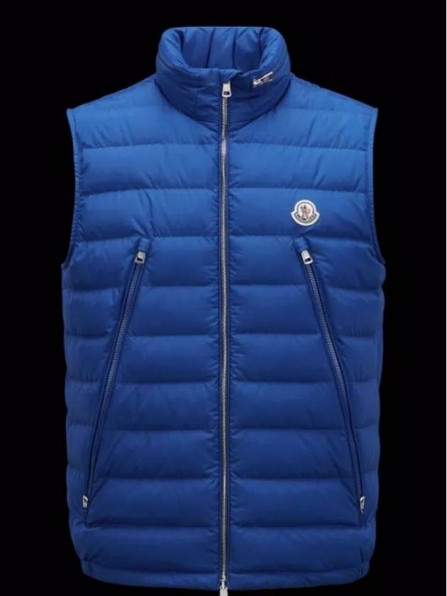 Albyt Padded Down Vest Blue - MONCLER - BALAAN 3