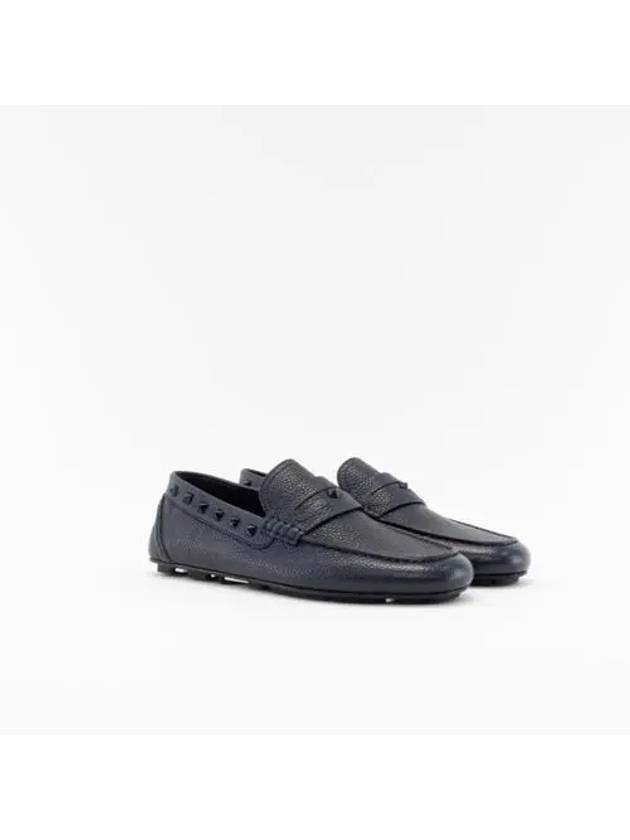 Rockstud Men s Loafers EU Size Navy SY2S0B75WVCM30 - VALENTINO - BALAAN 5