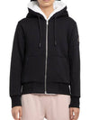 Classic Bunny 3 White Lining Zip Up Hoodie Black - MOOSE KNUCKLES - BALAAN 4