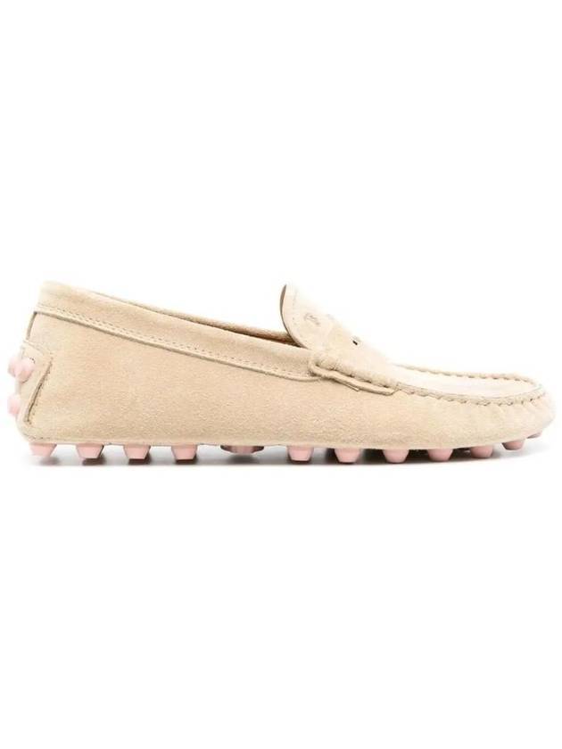 Gomino bubble suede driving shoes beige - TOD'S - BALAAN 1