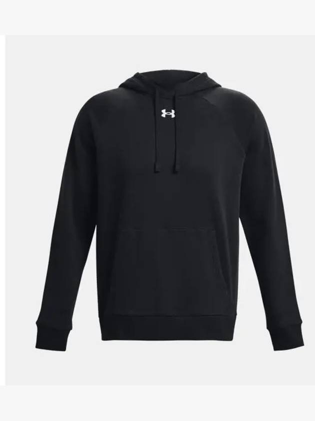 UA Rival Fleece Hoodie Black - UNDER ARMOUR - BALAAN 2