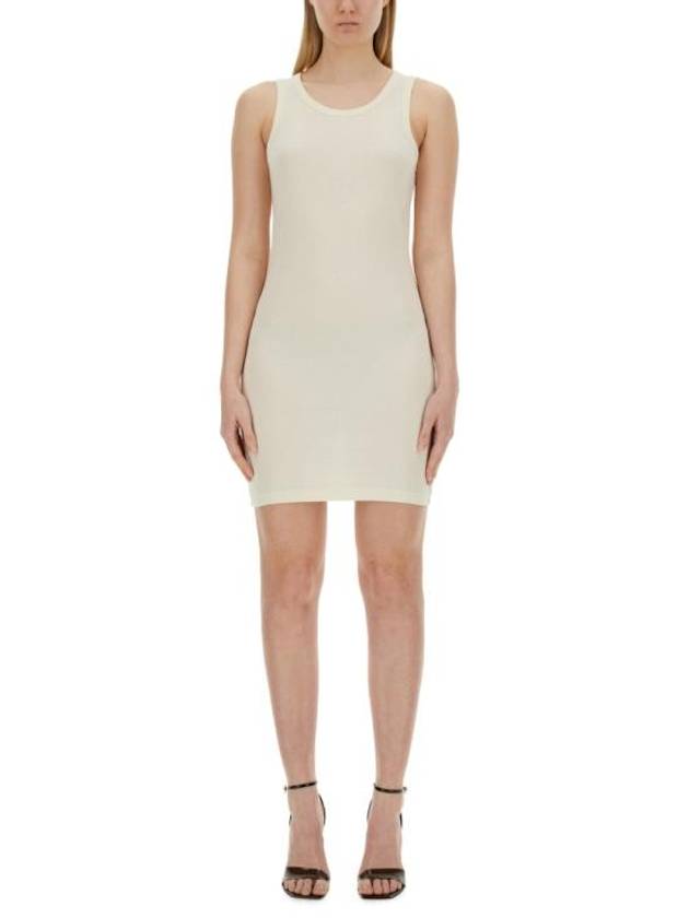 Midi Dress O01HW609 C05 IVORY - HELMUT LANG - BALAAN 1