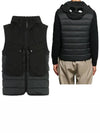 Shell R Mix Goggle Hooded Padded Vest Black - CP COMPANY - BALAAN 2