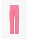 Logo Banding Sweat Straight Pants Pink - GANNI - BALAAN 2