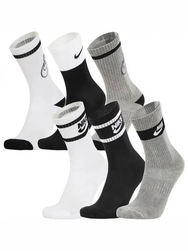 Genuine Junior Everyday Cushion Crew Socks 6 Pack CK7302 901 - NIKE - BALAAN 2