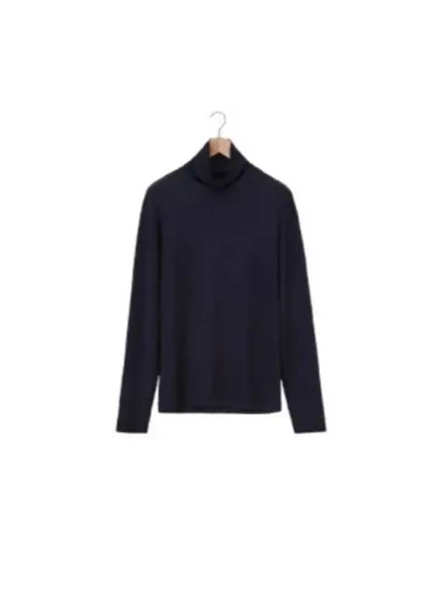 Cotton Long Sleeve Turtleneck Black - LEMAIRE - BALAAN 2