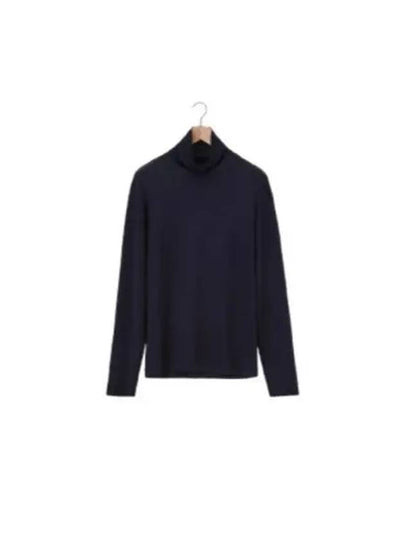 Cotton Long Sleeve Turtleneck Black - LEMAIRE - BALAAN 2