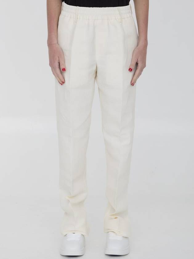 Canvas Tapered Pants - BURBERRY - BALAAN 2