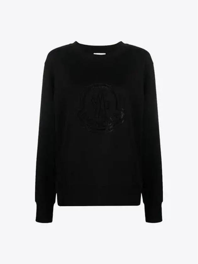 8G00053 899TR 999 Women’s Black Sweatshirt - MONCLER - BALAAN 1