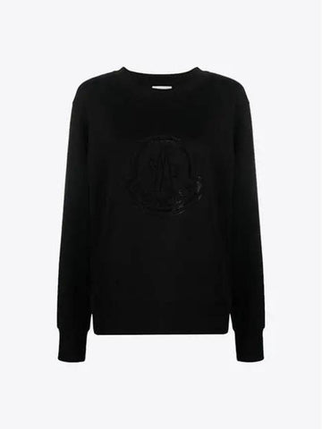 8G00053 899TR 999 Women’s Black Sweatshirt - MONCLER - BALAAN 1