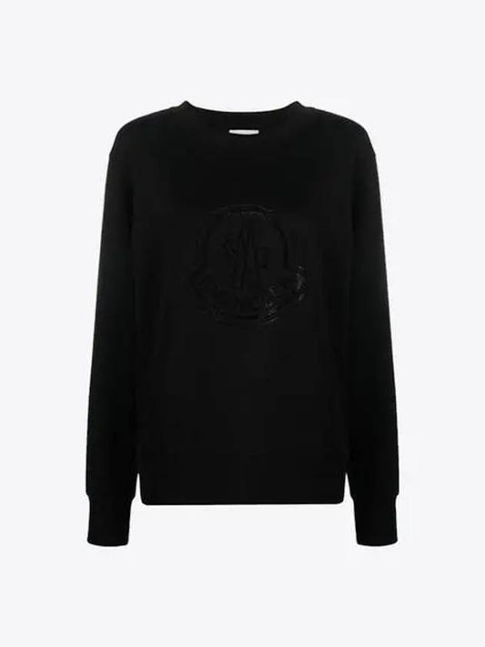 8G00053 899TR 999 Women’s Black Sweatshirt - MONCLER - BALAAN 1