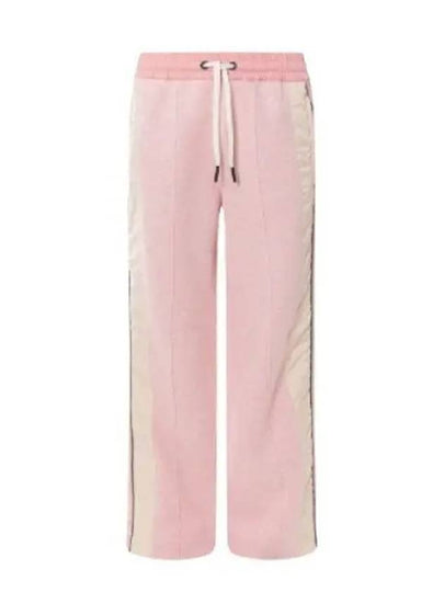 Grenoble Fleece Track Pants Pink - MONCLER - BALAAN 2