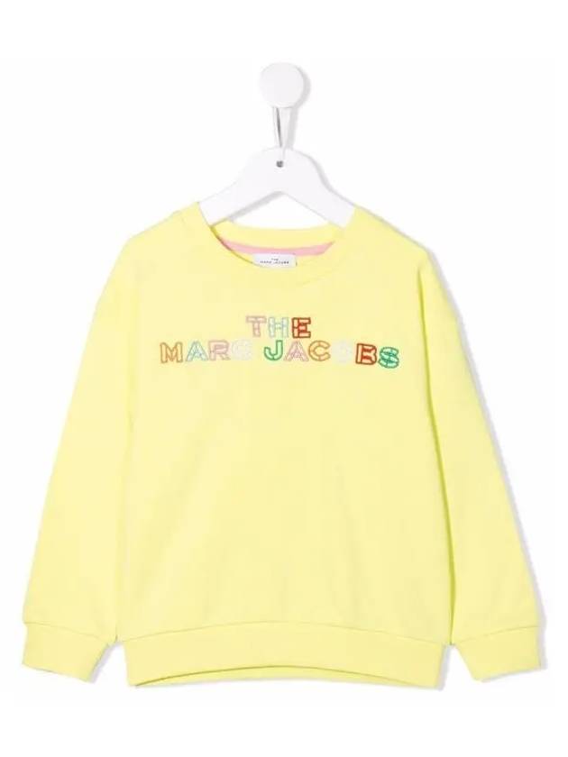 Kids Logo Embroidered Sweatshirt Yellow W15594 549 - MARC JACOBS - BALAAN 1