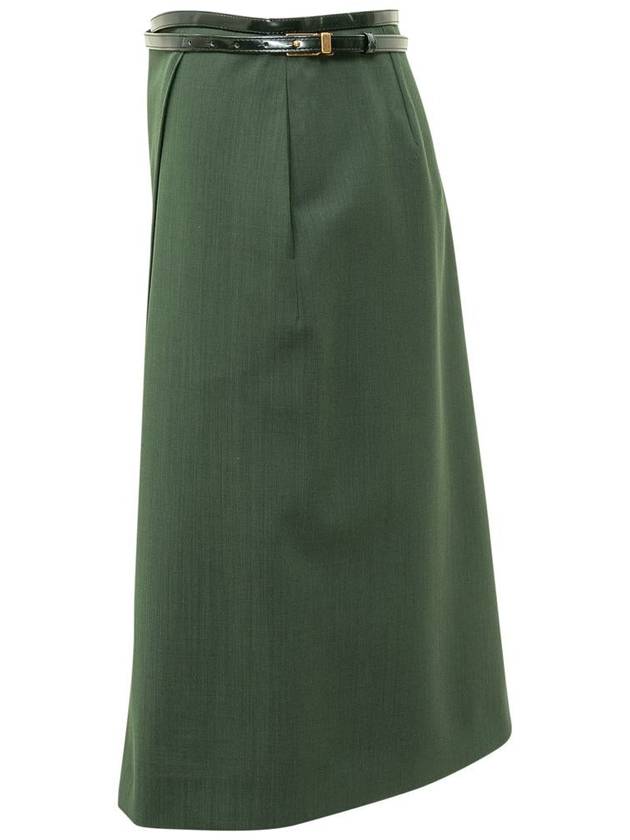 Philosophy Di Lorenzo Serafini Green Wool Skirt - PHILOSOPHY DI LORENZO SERAFINI - BALAAN 3