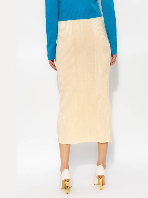 Ribbed Knit Midi Skirt J02MA0165J18287 - JIL SANDER - BALAAN 5