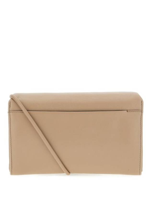 Voulez-Vous Leather Shoulder Bag Light Beige - AMI - BALAAN 4