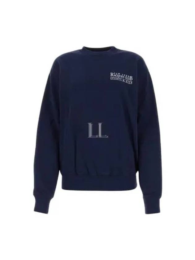 Logo Print Sweatshirt Navy - SPORTY & RICH - BALAAN 2