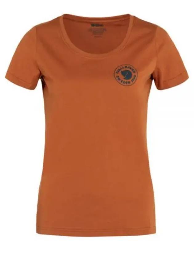 Women's 1960 Logo T-Shirt Terracotta Brown - FJALL RAVEN - BALAAN 2