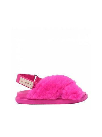 Shearling FUSSBETT Sandals FBMS015401 LM07100C56 B0010549864 - MARNI - BALAAN 1