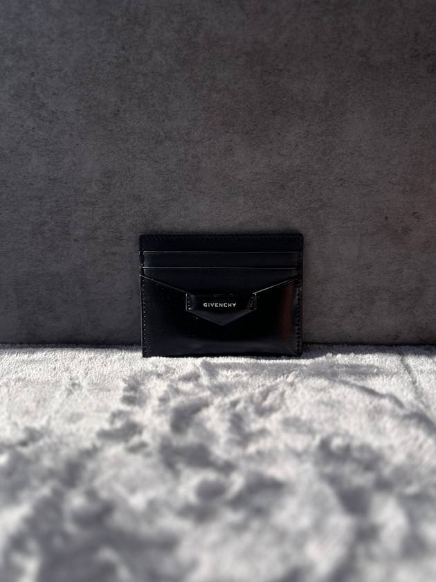 Box Antigona Leather Card Wallet Black - GIVENCHY - BALAAN 6