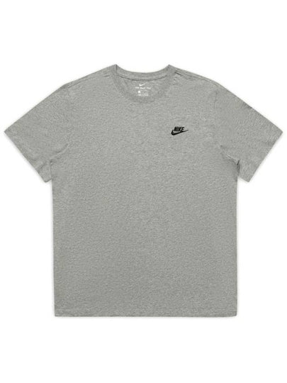 Sportswear Club Short Sleeve T-Shirt Grey - NIKE - BALAAN 2