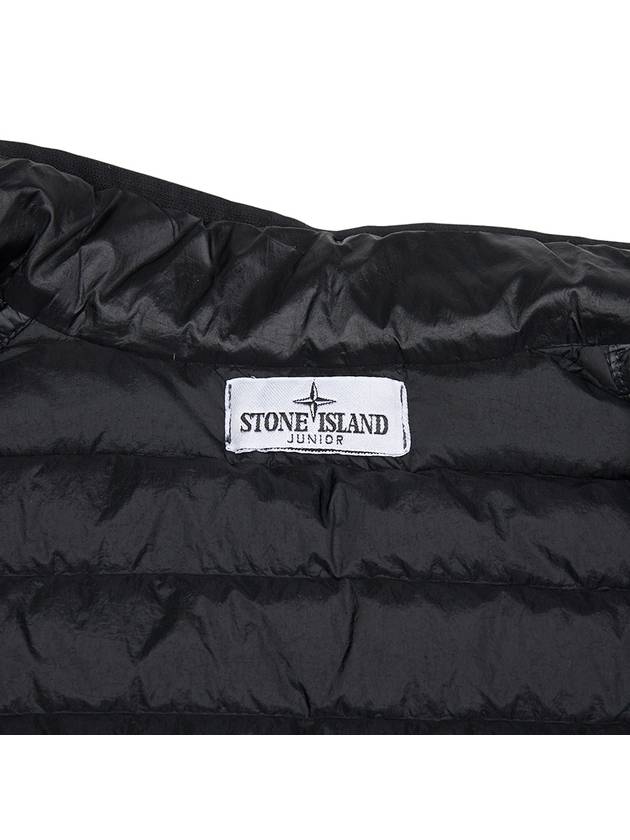 Kids Wappen Logo Padding Vest Black - STONE ISLAND - BALAAN 9