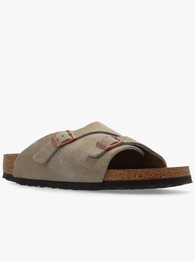 Birkenstock ‘Zurich BS’ Slides, Women's, Brown - BIRKENSTOCK - BALAAN 4