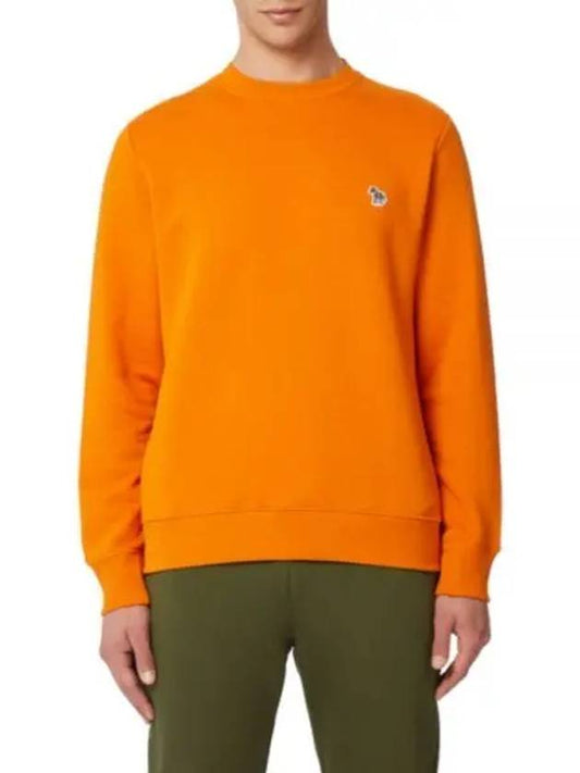 Men's Zebra Logo Organic Cotton Sweatshirt Orange - PAUL SMITH - BALAAN 2
