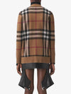 Check Wool Cashmere Cardigan Brown - BURBERRY - BALAAN 5