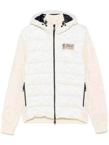 Grenoble Padded Zip-Up Jacket White - MONCLER - BALAAN 1