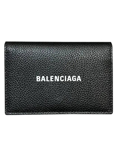 Logo Cash Flap Card Wallet Black - BALENCIAGA - BALAAN 1