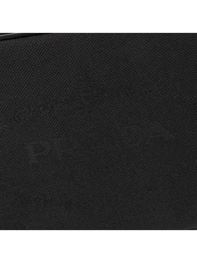 Logo Jacquard Duet Bucket Bag Black - PRADA - BALAAN 6