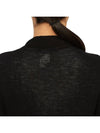 Seamless Wool Cardigan Black - LEMAIRE - BALAAN 10