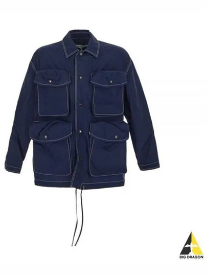 Multi Cargo Pocket Shirt Jacket Navy - SUNNEI - BALAAN 2