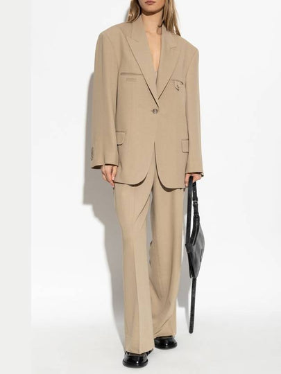 Acne Studios Blazer With Pockets, Women's, Beige - ACNE STUDIOS - BALAAN 2