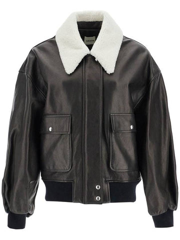 leather shellar jacket - KATE - BALAAN 1