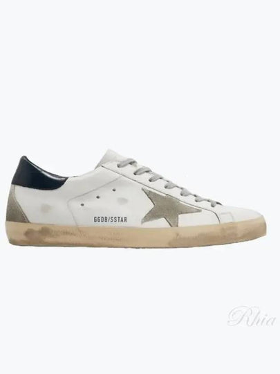 Men's Navy Tab Superstar Low Top Sneakers White - GOLDEN GOOSE - BALAAN 2