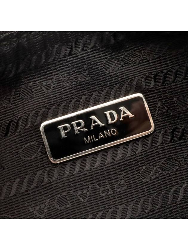 Re edition Black Nylon Saffiano Trimming Hobo 2WAY 1BH204 - PRADA - BALAAN 10