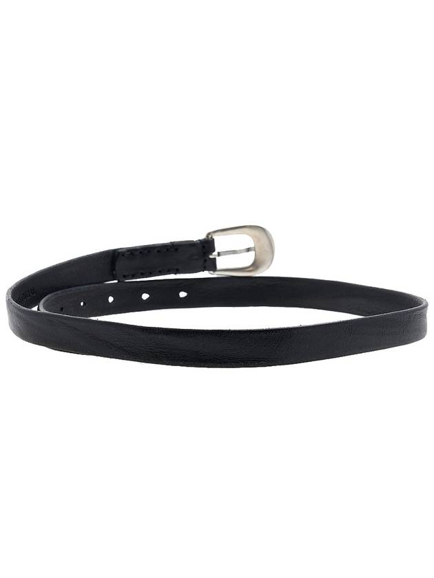 Men's 2cm Leather Belt Black - OUR LEGACY - BALAAN 5