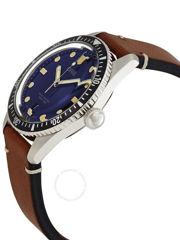 DIVERS SIXTYFIVE DATE Automatic 40MM Stainless Steel Leather Watch REF No 01 733 7707 405507 5 20’ 45 01 733 7707 4055 07 5 20 45 B0081055192 - ORIS - BALAAN 3