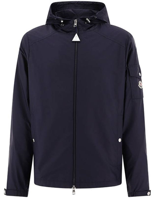 Etiache Rain Hooded Zip Up Blue - MONCLER - BALAAN 2