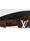 LV Initiales 35MM Reversible Leather Belt Black Brown - LOUIS VUITTON - BALAAN 3